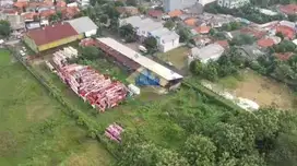 Dijual Tanah Ex Workshop di Jalan Raya Padatkarya, Curug - Tangerang
