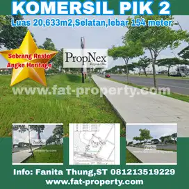 MURAH!Dijual kavling komersil di Jl MH Thamrin PIK2 sebrang Angke Heri
