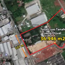 Tanah Super Strategis di Kawasan Pabrik Gunung Sindur Bogor