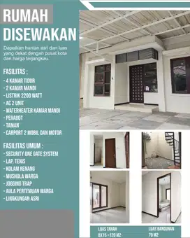 ‼️FULL FURNISHED ‼️ RUMAH KETINTANG di PERUMAHAN, LINGKUNGAN TENANG