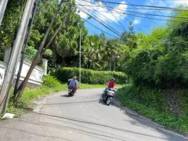 Jual tanah pinggir jln kabupaten luas 150m di cisarua puncak bogor