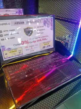 Promo cicilan 0% laptop advan cukup KTP aja