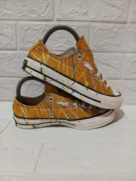 Converse 70's low paint splatter sun flower gold size 37 fit to 37,5
