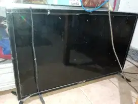 TV Rusak Polytron Nyala LED Layar Rusak