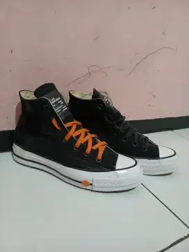 Converse Chuck Taylor 70 's Hi X Rokit Black White size 38 fit to 39