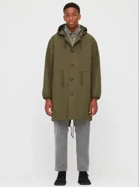 UNIQLO x Jw Anderson Mod Coat Olive Jacket