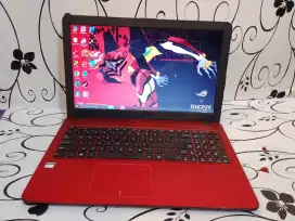 Laptop Asus X540YA Red Ferarri Amd E1 gen 7 15 inch mantap