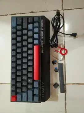 KEYBOARD MECHANICAL 60% GAMEN TITAN V NOT 85% TKL FULLSIZE VORTEX DUCK