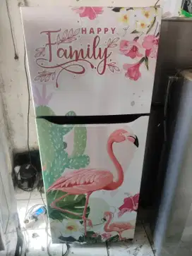 Kulkas 2 pintu LG inverter orisinil normal dingin beku siap pakai