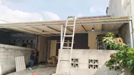 Pemasangan kanopi baja ringan