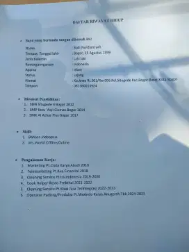 Loker jangka panjang dan halal