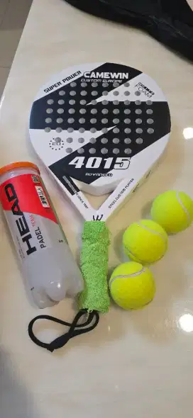 Raket Padel CAMEWIN carbon teardrop shape
