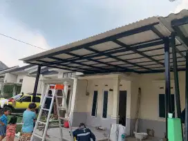 Pemasangan kanopi baja ringan
