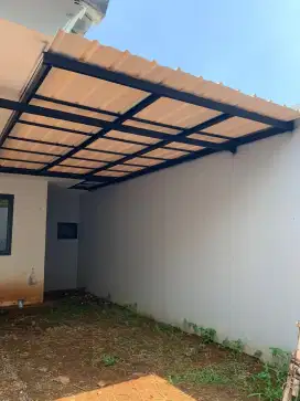 Pemasangan kanopi baja ringan