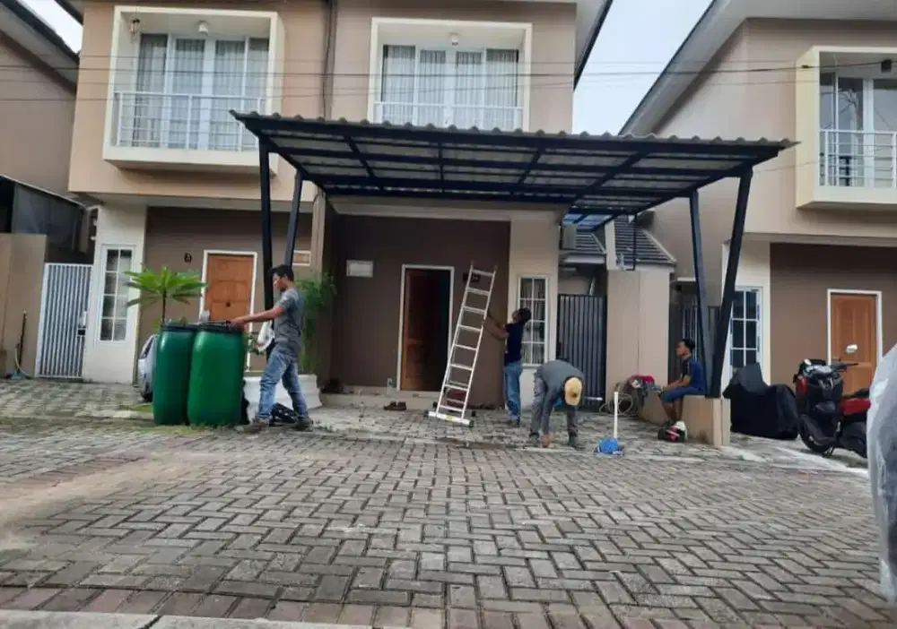 Pemasangan kanopi baja ringan