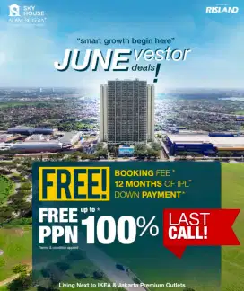 DIJUAL APARTEMEN SKY HOUSE ALAM SUTERA