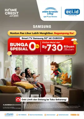 Kredit TV Samsung Bunga 0% Di Botani