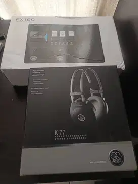 Efek Gitar Flamma FX100 + Headphone AKG K77