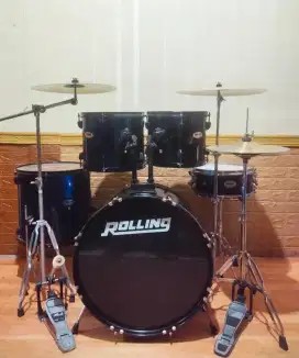 Drum set ROLLING warna biru Dongker