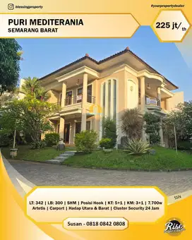 Rumah besar mewah di Puri Mediterania Semarang Barat  cocok untuk expa