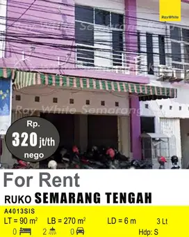 DISEWAKAN RUKO DI SEMARANG TENGAH A4013