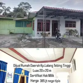 Jual BU Rumah di tebing tinggi