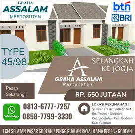 Rumah Barat Yogyakarta 1 KM Pasar Godean