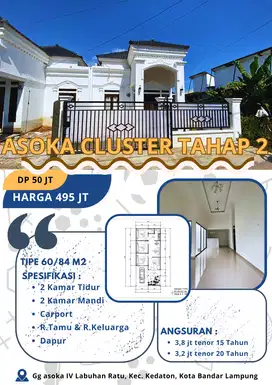 RUMAH KOMERSIL MURAH DITENGAH KOTA 3 MENIT SAJA KE MALL MBK LAMPUNG