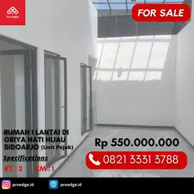 Rumah Baru 1 Lantai Murah di Griya Hati Hijau Candi Sidoarjo