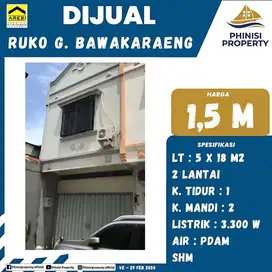 DIJUAL Ruko Harga Murah Di Kompleks Ruko Jalan Gunung Bawakaraeng