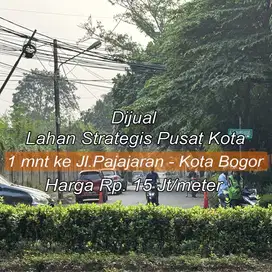 Dijual Tanah Sangat Strategis hanya 1 menit ke Jl. Pajajaran, Bogor.
