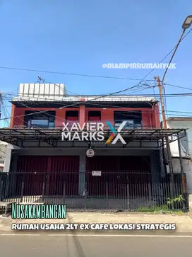 Dijual 2 Ruko jejer jadi 1 ex Cafe di Nusakambangan Klojen Malang