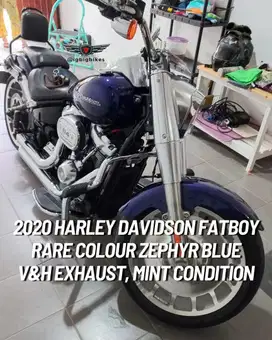 Harley Softail Fatboy Zephyr Blue 2020