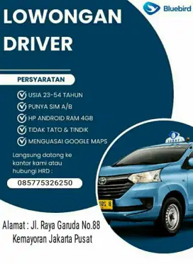 DIBUTUHKAN SEGERA DRIVER BLUE BIRD