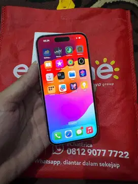 Iphone 15 Plus 128gb Pink IBOX Garansi On Maret 2026