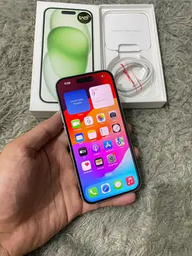 Iphone 15 128gb Green IBOX Garansi On Mei 2026