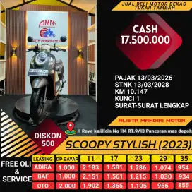 HONDA SCOOPY STYLISH 2023, B DKI READY SIAP JALAN JAUH..