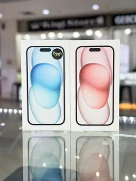 Iphone 15 128GB new resmi ibox Blue & pink segel box garansi 1 tahun