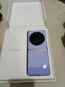 Jual tecno phantom V flip ram 8/256 mystic dawn fullset