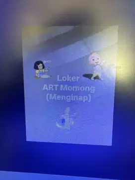 Dibutuhkan ART + Momong (Menginap)