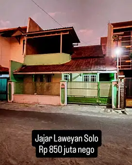 rumah murah di jajar laweyan solo kota dekat RS JIH