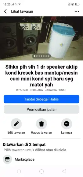 Slhkn plh slh 1 dr speaker aktip atau sblh nya mgkn ada yg perlu kali