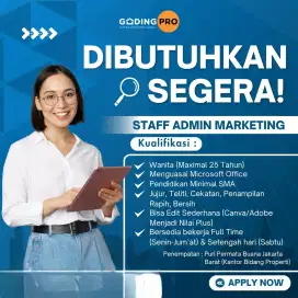 Lowongan Admin Ob Jakarta Barat Puri Kembangan