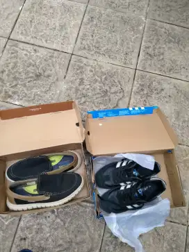 Adidas samba Black og dan skecher slip on original