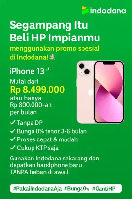 Promo cicilan tanpa kartu kredit Iphone 13 128GB promo 0%