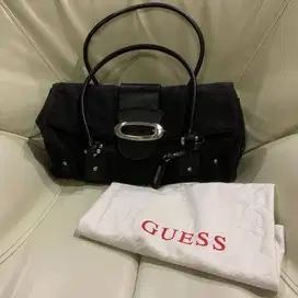Guess On Shoulder Black Fabric Original