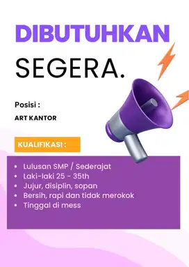 Lowongan ART Kantor