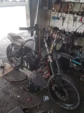 honda gl max custom scrambler full tiger