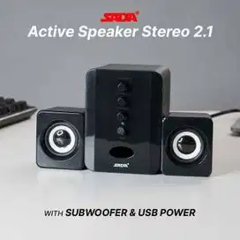 Active Speaker Stereo 2.1 with Subwoofer & USB Power