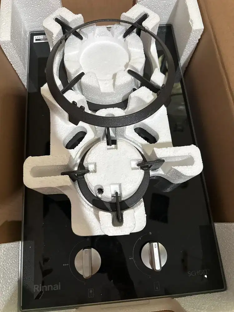 Kompor tanam rinai baru gresss belum dipakai 2 tungku